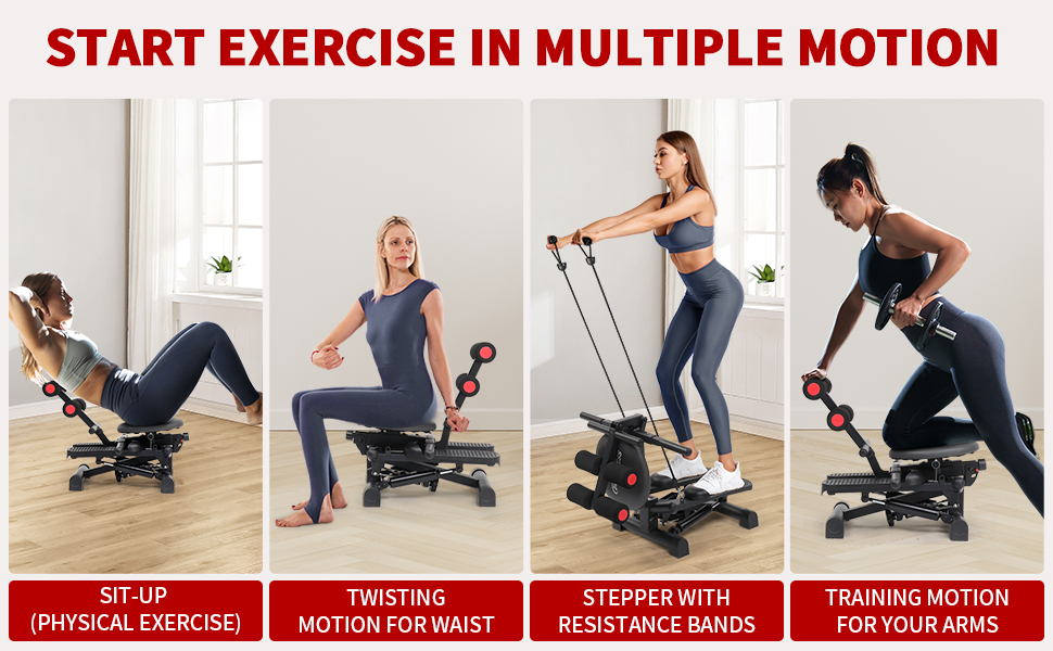 TARESNESS Steppers for Exercise, Mini Stepper with
