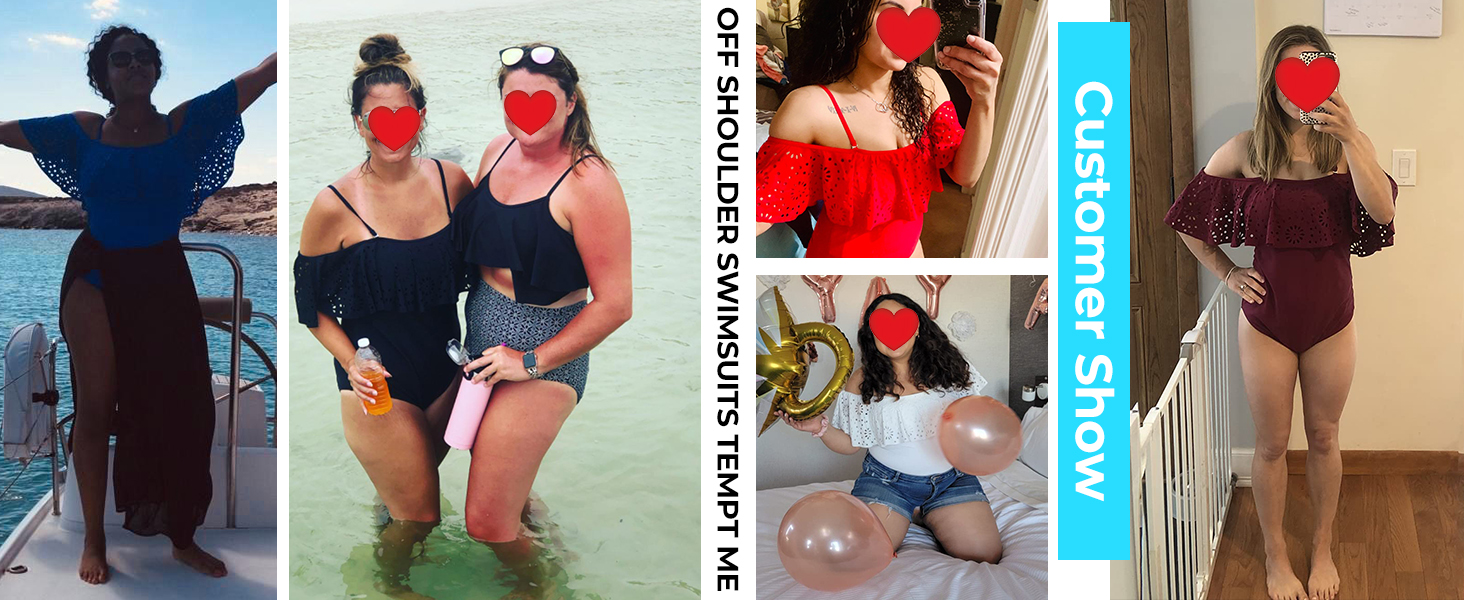 off shoulder swimsuits