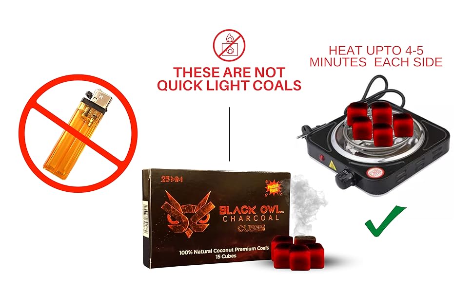 100 Natural Coconut Premium Charcoal briquette, Low Ash