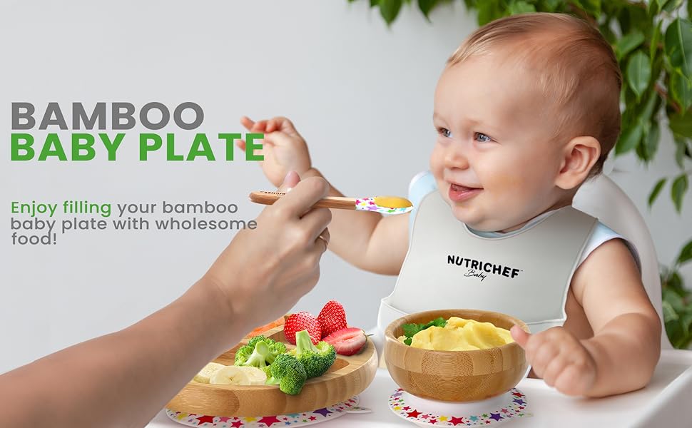 NutriChef Baby Bamboo Dinnerware