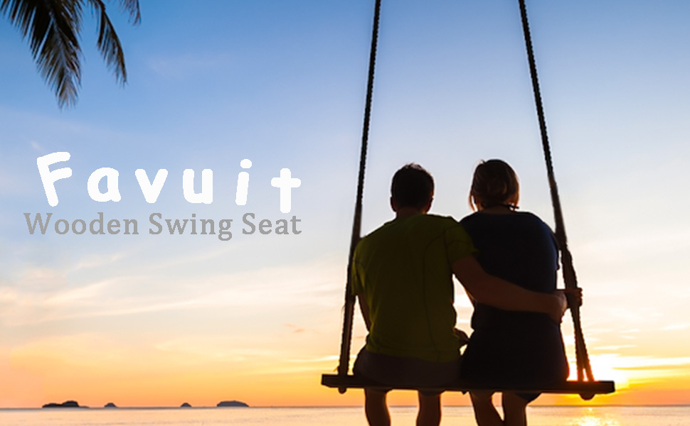 Hanging Wood Tree Swing Seat