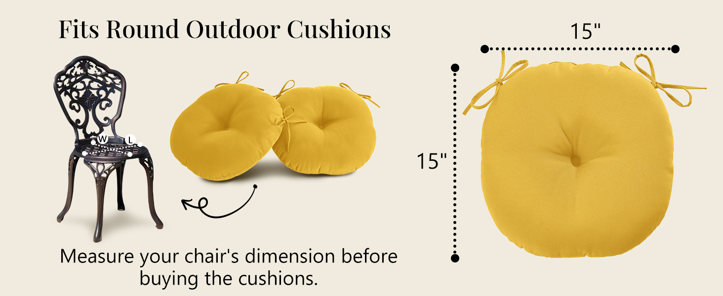 Round Outdoor Cushions