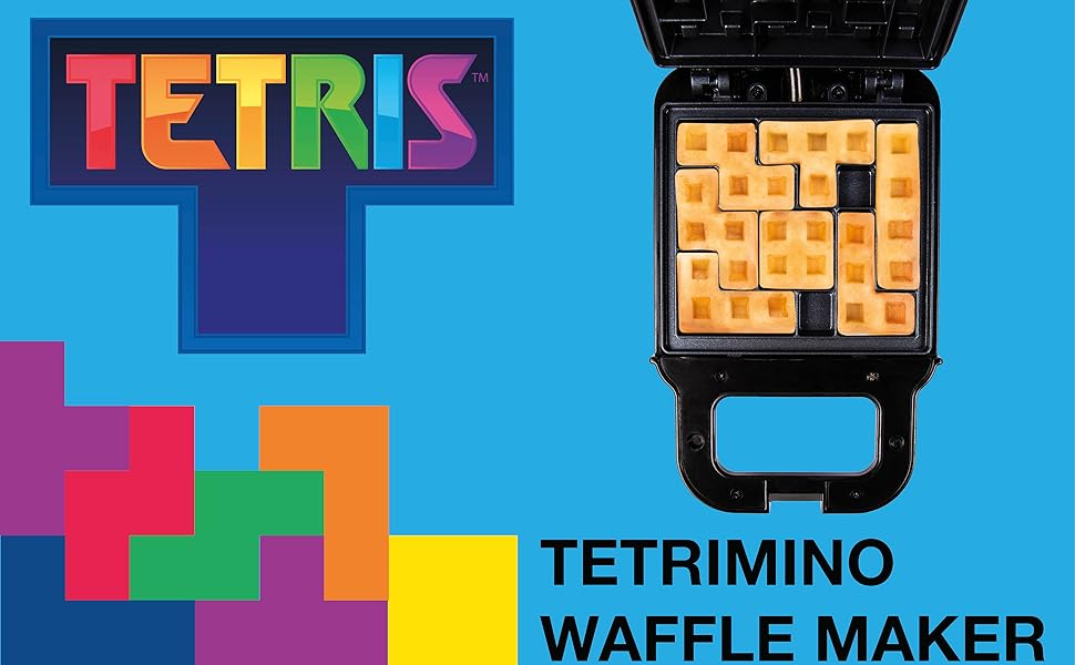 Tetris Waffle Maker Create Deliciously Fun and Geeky Tetrimino Waffles at Home