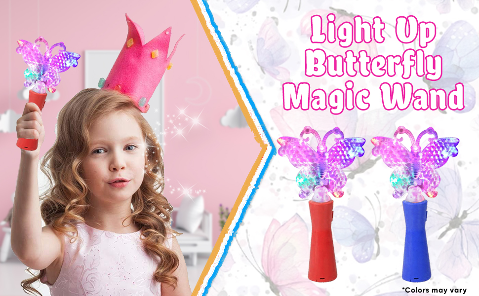 Amazon.com: ArtCreativity Light Up Butterfly Magic Wand, 9.5