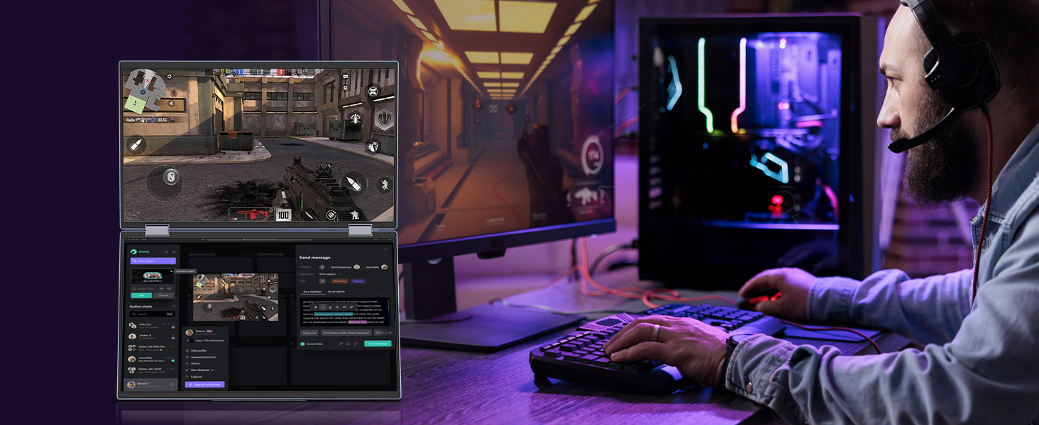 portable monitor for streaming