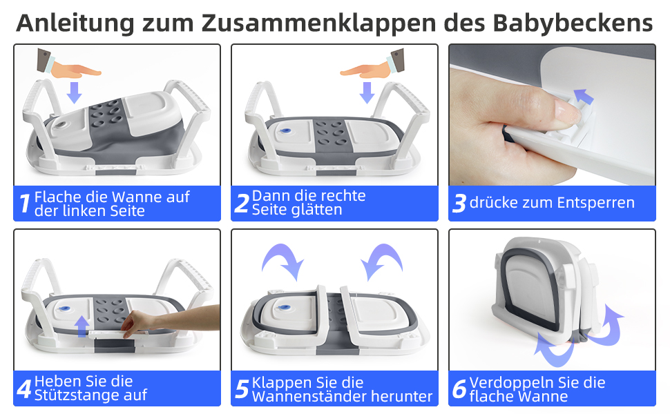 Дитяча ванночка Складана дитяча ванночка для дітей