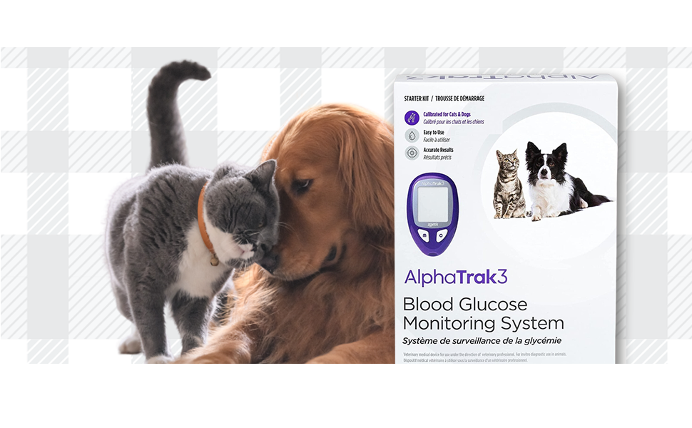 AETN Creations AlphaTRAK 3 Blood Glucose Monitoring Kit Pet Glucose