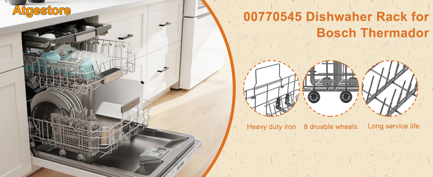 Boasch dishwasher rack lower rack bottom rack dish rack replacement parts assembly wheels roller