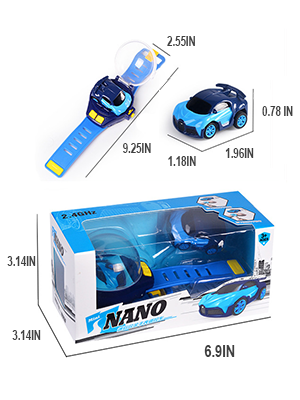 2.4G Mini Clever Distant Management Deformation Automobile Alloy Watch, Cartoon Distant Management Automobile Interactive Recreation Toys, Waterway Amphibious Racing Distant Management Battle Toys (Sky Blue) 15 watch remote control car watch cars toy