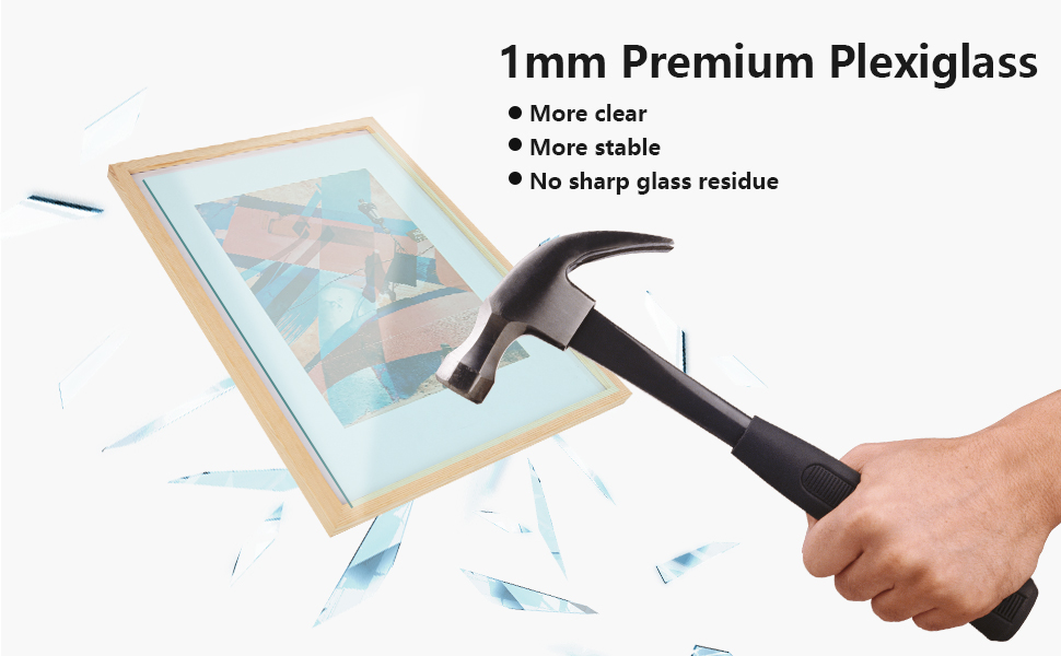 A2 Poster Frame,16.5x23.4in (42x59.4cm) Natural Wood Picture Frames