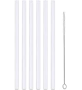 6 Pcs Bottle Straw Set, 5 Pcs Replacement Straw 1 Pcs Straw Cleaning Brushes for Hydro Flask Wide...