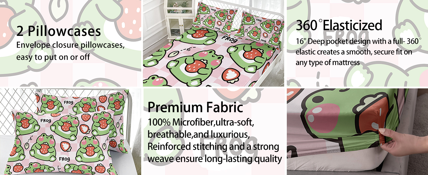 AILONEN Cartoon Dinosaur Fitted Sheet Set Queen Size,Cute