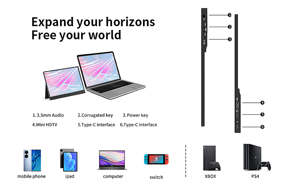 15.6inch portable monitor