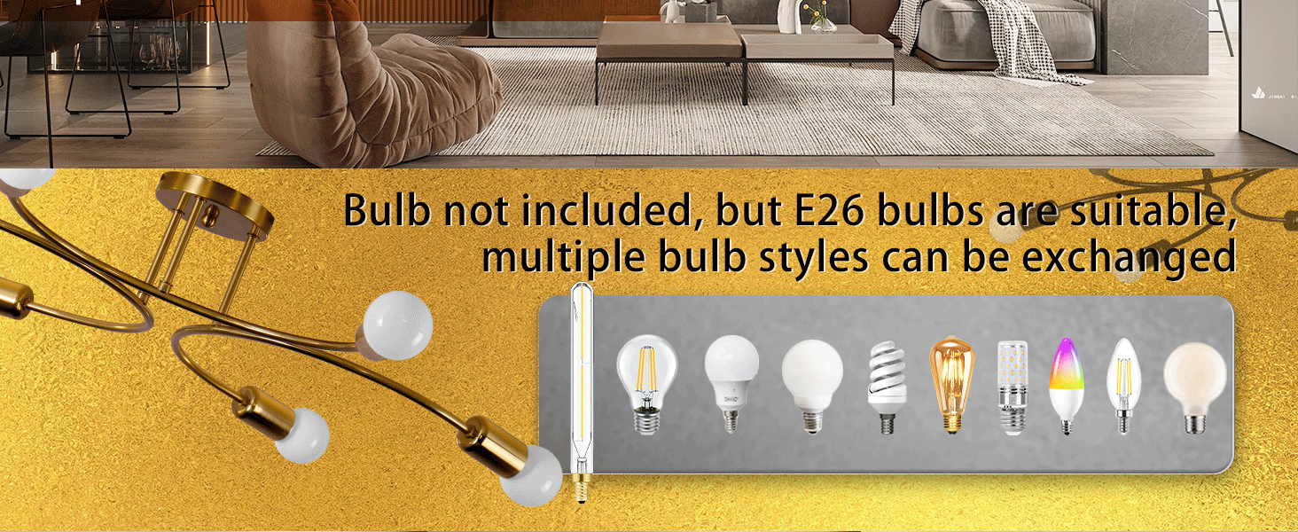 Modern Sputnik Chandelier Ceiling Light