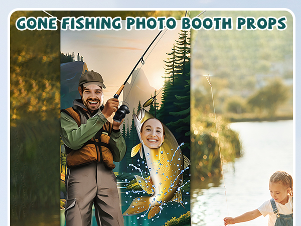 Amazon.com: Gone Fishing Party Decorations Fisherman Photo Door
