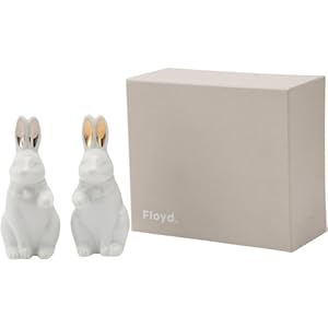 Amazon.co.jp: 招き兎 うさぎ ペア 置物 右手 左手 金銀 高さ