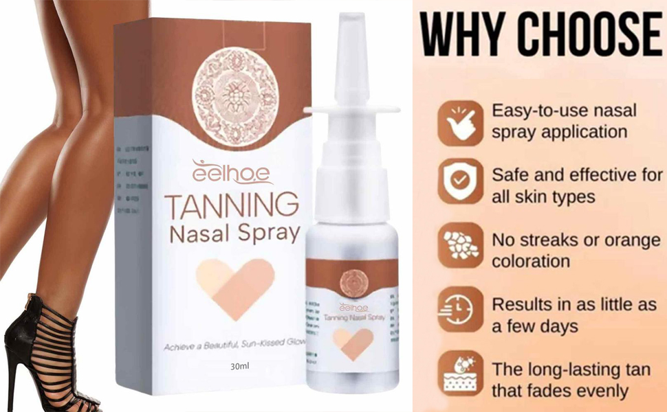 BronzeMist Tanning Nasal Spray,Sunless Tanning Spray,Deep Tanning Dry