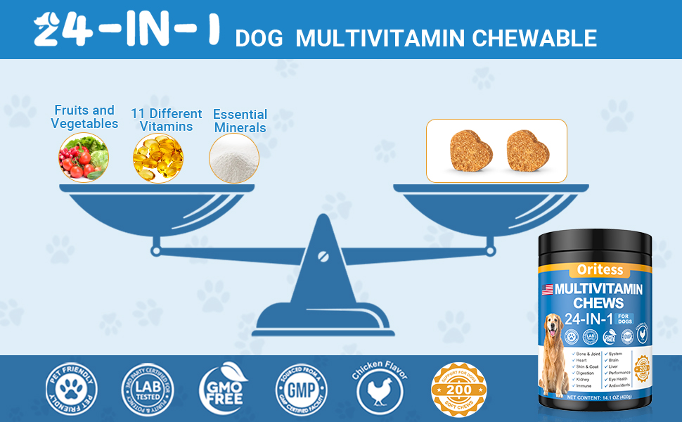 dog multivitamins chewable
