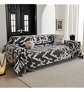 MYSKY HOME Boho Couch Cover Sofa Covers, Couch Covers for 2 Cushion Couch Sofa, Chenille L Shape ...