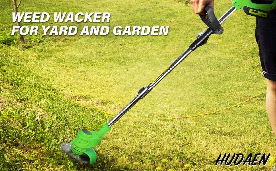 HUDAEN Cordless Grass Trimmer Weed Wacker, 3in1 Lawn String Trimmer