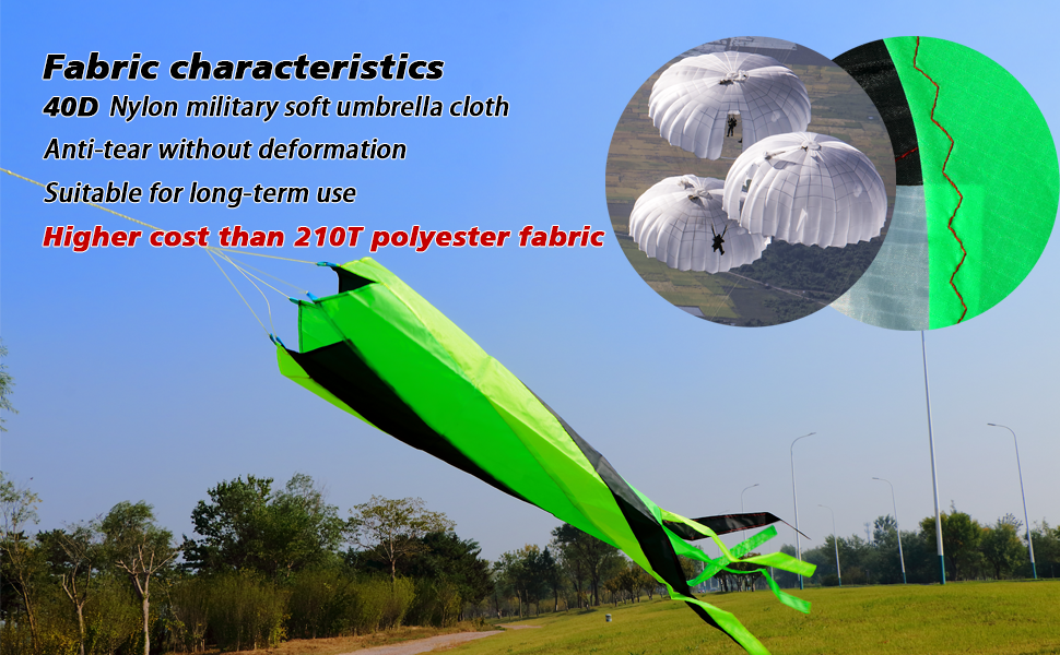 WEICAFLY Giant Delta Kite for Adults, Comes with 3D Spinning Kite Tail, Large Kites