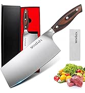MOSFiATA 8 Inch Chef Knife, Sharp Chinese Chef Knife Professional Kitchen Knives, High-Carbon Ger...