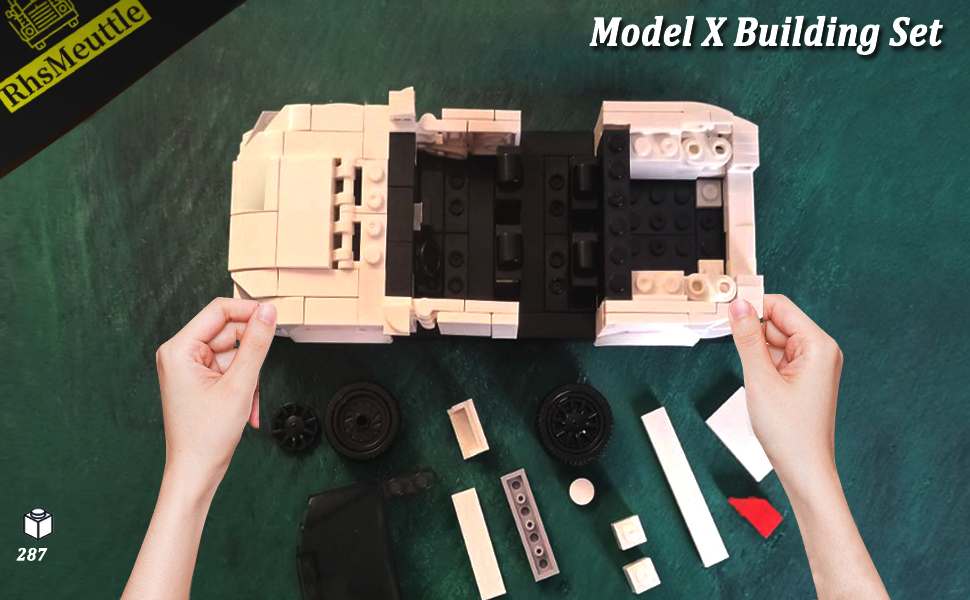 RhsMeuttle Model X Toy Car Building Kit, Speed Racing Sports Model Car MOC Building