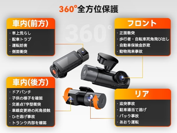Amazon.co.jp: 【2025年最新】 4カメラ ドライブレコーダー