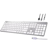 Adesso EasyTouch 730 - USB C Multi-OS Scissor Switch Keyboard with Copilot AI Hotkey, Type C Keyb...