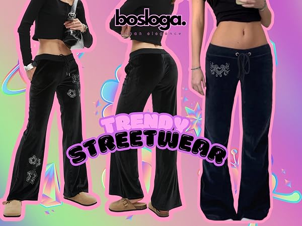 ★2025SS新作★CLUT STUDIO★Starry Velvet Bootcut Pants Starry Velvet Bootcut Pants - BLACK - 클럿스튜디오