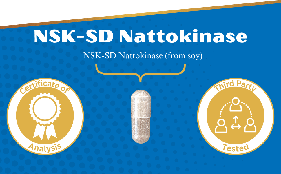 NSK-SD Nattokinase nattokinase from soy made with soy