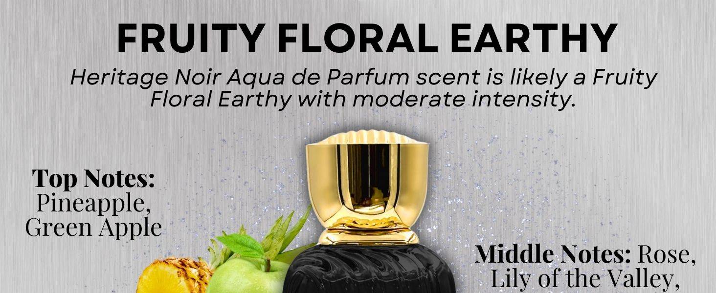 Heritage Noir long lasting perfume for men alcohol free middle eastern perfume travel size perfume