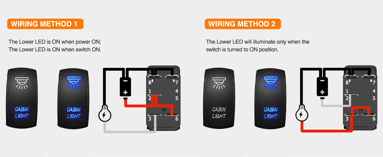 Lights Rocker Switch