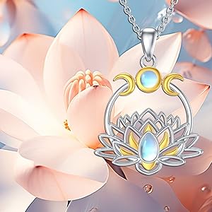 lotus necklace