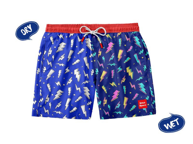 Amazon.com: Splash Apparel Kids Color Changing Swim Trunks