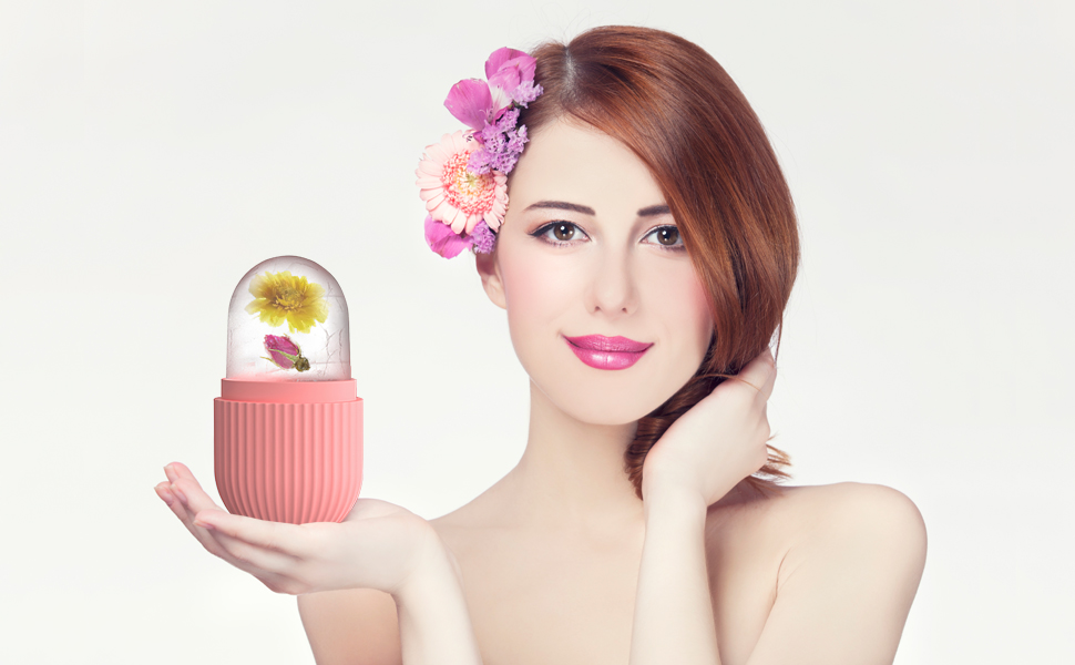 ice face roller, ice mold for face and Eyes, Reusable