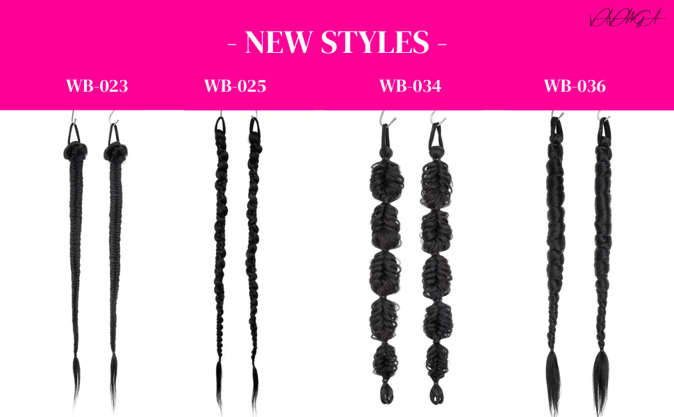 32inch Long Braided Hair Extensions 2pcs Set