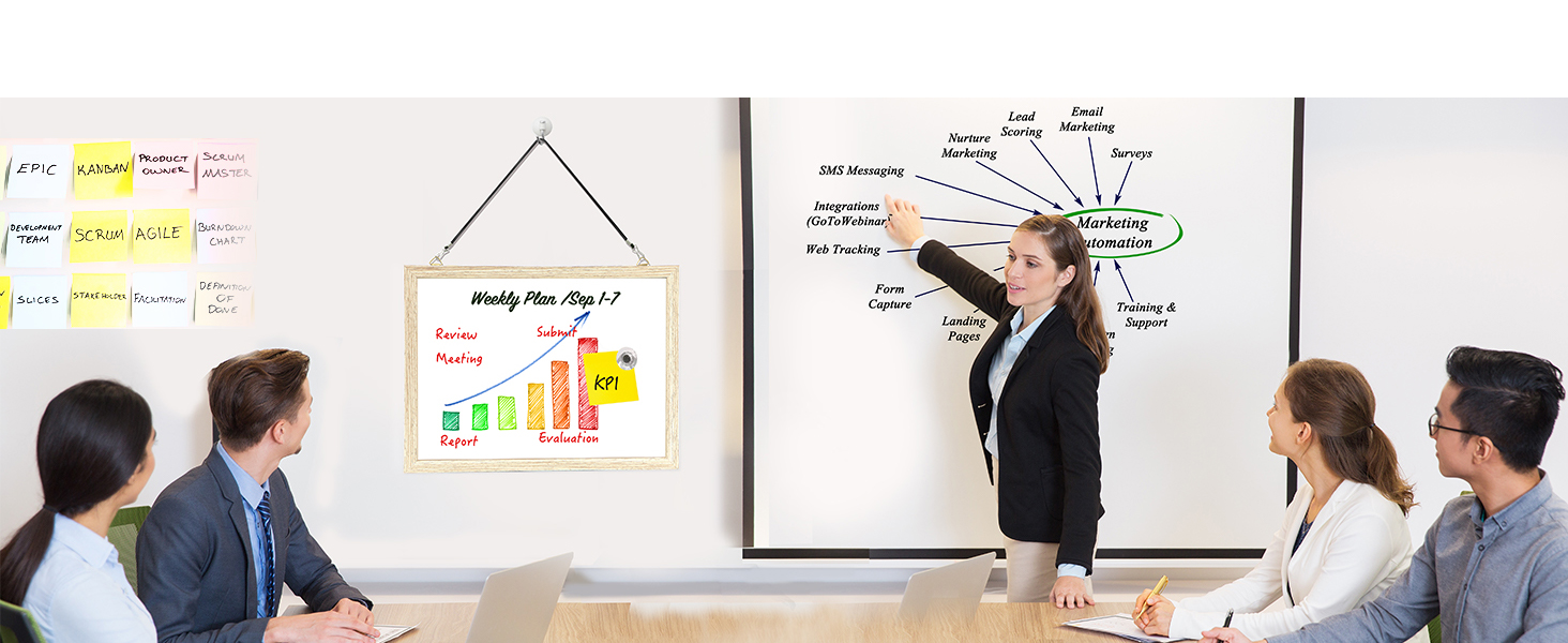 DumanAsen Monthly Calendar Dry Erase Whiteboard for Wall