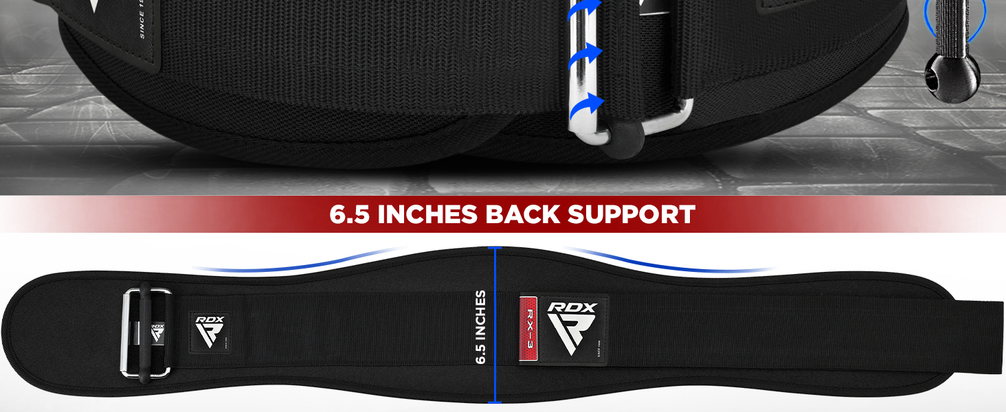 RDX Weight Lifting Belt AUTO LOCK, 6.5” Padded Back Support, Men Women