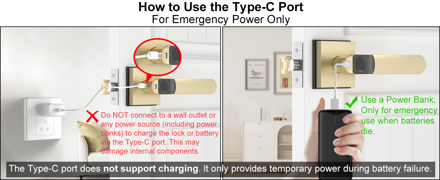 Tuya smart lock gold