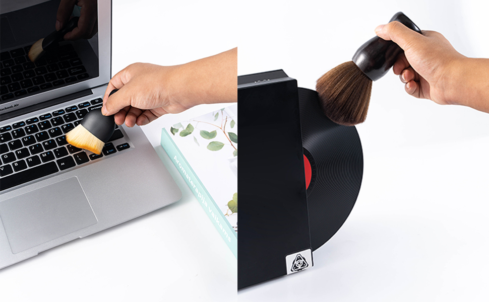 lbseshui Vinyl Record Cleaner, 2 Cleaning Records Brush