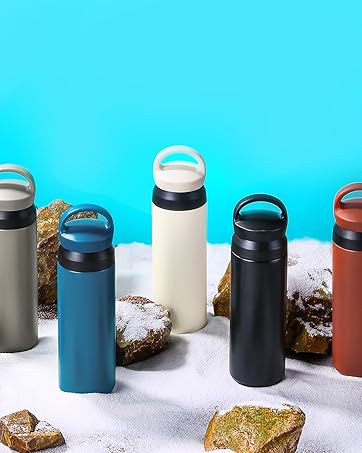 Misichao Insulated Stainless Steel Water Bottle Vacuum Metal Drinking Flask