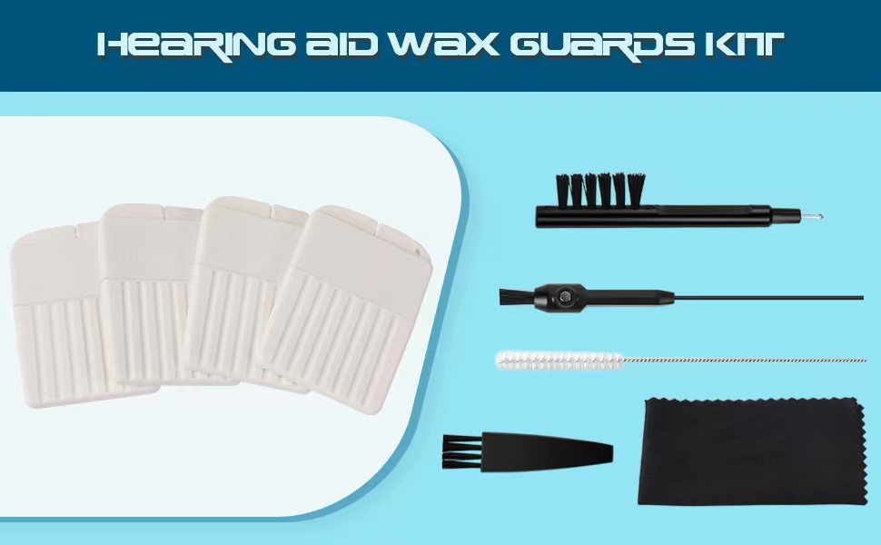 Hearing Aid Cleaning Kit, Hearing Aid Wax Guards Filters
