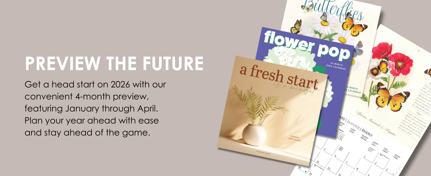 2026 Calendar with Preview Includes a 4 month preview from January to April for early planning