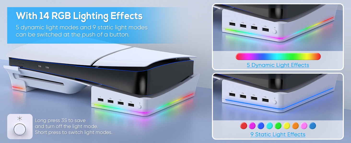 ps5 slim stand led
