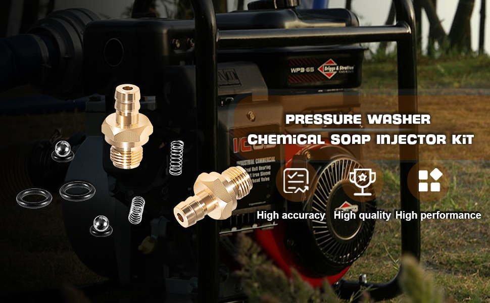 Pressure Washer Chemical Soap Injector Kit Fits for Briggs