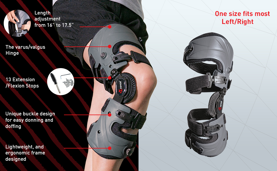 Zoyer Recovery+ Telescopic Pro Knee Brace