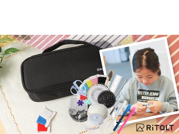 Amazon | RiTaLT 裁縫セット ソーイングセット 大人 小学生