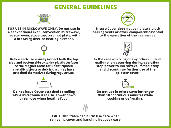 microwave cover for food guidelines