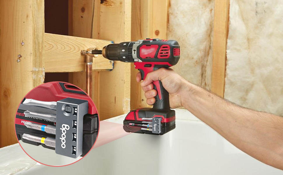 [Upgraded Widen] Aluminum 1/4Inch Hex Bits Holders Fit for